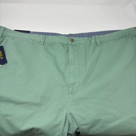 Polo Ralph Lauren 52B Faded Mint Green Classic Fit Chino Khaki Shorts NWT - Picture 2 of 6